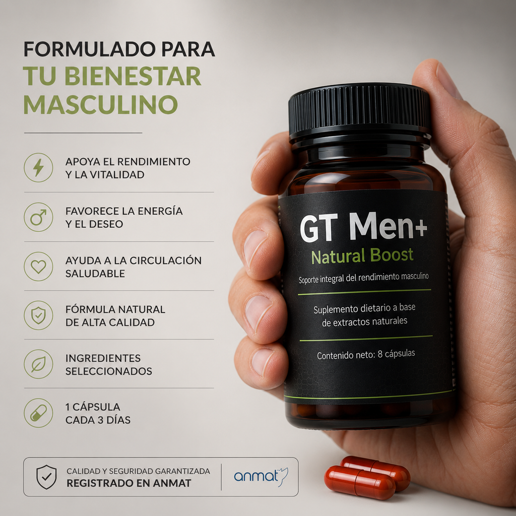 GT Men+ Natural Boost | Soporte Integral del Rendimiento Masculino